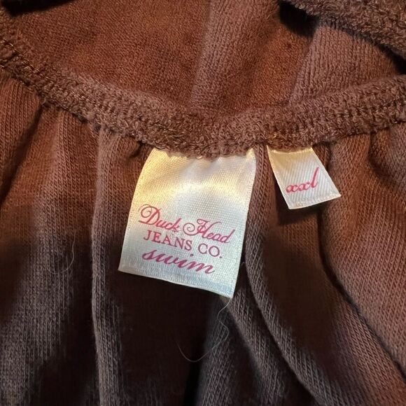 NWT! Duck head jeans brown towel material dress - Picture 4 of 9